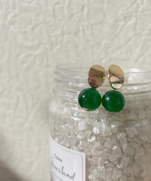 【tood.】カラーストーンピアス