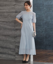 kaeneカエン ワンピース スパンコールレースドレス ブルー 36 結婚式 kaene ドレス 「kaene」スパンコール刺繍ドレス/ワンピース/結婚