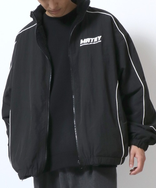 セール】Reversible Nyion Jacket/オーバーサイズ 2WAY 裏ボアフリース