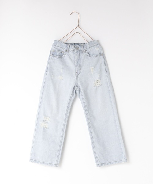 LOWRYS FARM（ローリーズファーム）の「デニムストレートパンツ　254498（デニムパンツ・キッズ・グレー/ライトブルー/ワンウォッシュ・110cm/120cm/130cm/140cm/150cm）」の10枚目の写真