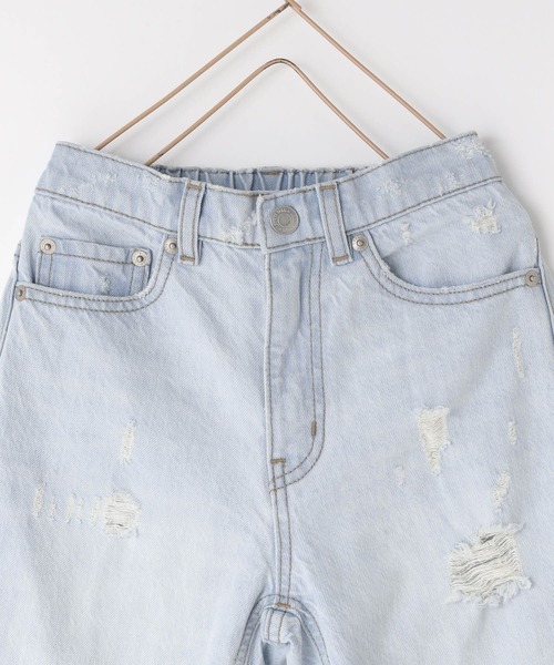 LOWRYS FARM（ローリーズファーム）の「デニムストレートパンツ　254498（デニムパンツ・キッズ・グレー/ライトブルー/ワンウォッシュ・110cm/120cm/130cm/140cm/150cm）」の11枚目の写真