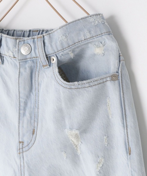 LOWRYS FARM（ローリーズファーム）の「デニムストレートパンツ　254498（デニムパンツ・キッズ・グレー/ライトブルー/ワンウォッシュ・110cm/120cm/130cm/140cm/150cm）」の12枚目の写真