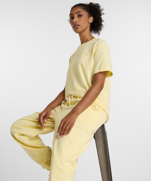 NEW BALANCE(ニューバランス)の「Athletics フレンチテリージョガー(スウェットパンツ・レディース・ライトイエロー・LARGE/MEDIUM/SMALL)」の8枚目の写真
