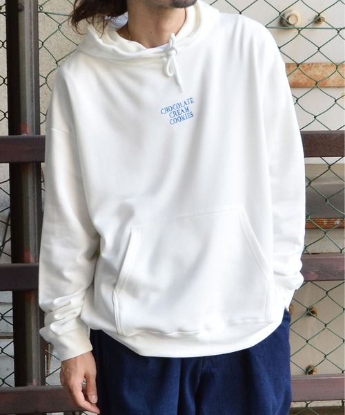MODISH GAZE(モディシュガゼ)の「クッキープリントプルオーバー(パーカー・メンズ・グリーン/オフホワイト/ブラック・MEDIUM/LARGE)」の5枚目の写真
