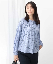MK MICHEL KLEIN（エムケーミッシェルクラン）の「アニマル調ドット柄ジャージーカットソー/洗える（Tシャツ/カットソー）」
