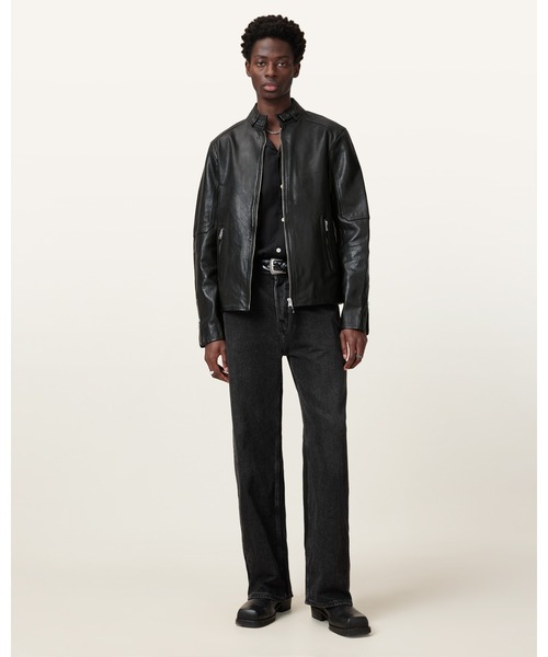 オールセインツ ALL SAINTS　羊革　ブラック　CORA JACKET. ALLSAINTS Cora Leather Jacket Size XL RETAIL $649 BLACK #208