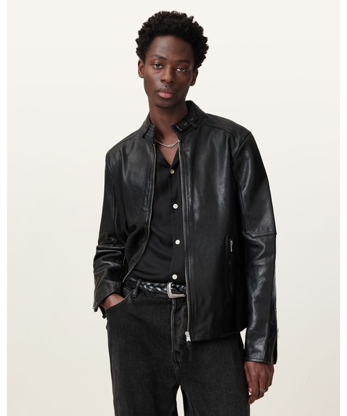 オールセインツ ALL SAINTS　羊革　ブラック　CORA JACKET. ALLSAINTS Cora Leather Jacket Size XL RETAIL $649 BLACK #208