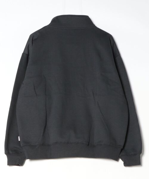 FUNALIVE(ファンアライブ)の「RED CAP GIRL 裏起毛パネル切替RCG刺繍HALFZIP(スウェット・メンズ・ネイビー/ダークグレー/アッシュグレー・M/L)」の4枚目の写真