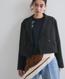 オーバーサイズ ショートトレンチ ジャケット トレンチコート