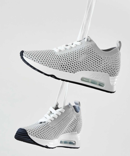ASH（アッシュ）の「ASH/アッシュ【LAIKA】ラメニットスニーカー 5.5cmヒール ウェッジソール（スニーカー・レディース・ブラック/シルバー・35/36/37/38/39/40）」の21枚目の写真
