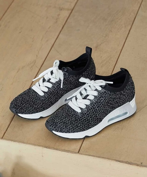 ASH（アッシュ）の「ASH/アッシュ【LAIKA】ラメニットスニーカー 5.5cmヒール ウェッジソール（スニーカー・レディース・ブラック/シルバー・35/36/37/38/39/40）」の22枚目の写真