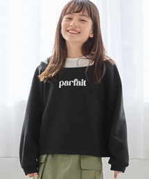 coca（coca）（コカ）の「キッズ レイヤード風プリント付き裏毛トップス（スウェット・キッズ）」