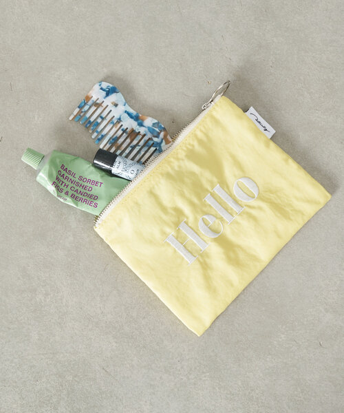 concerto♥フラットポーチオーダー品 セール】ロゴ刺繍フラットポーチ（ポーチ）｜Actually