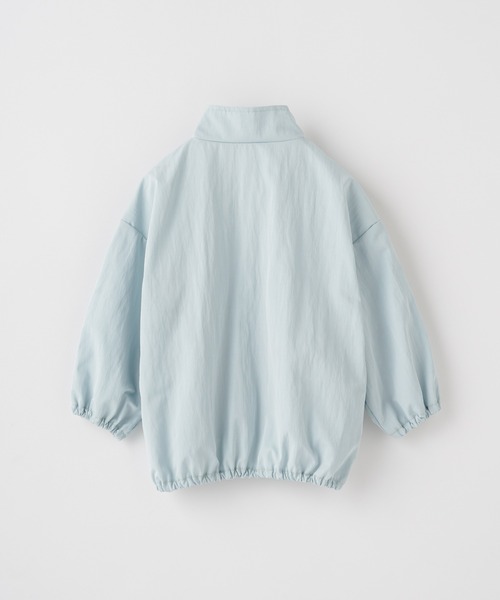 PUPPAPUPO(プッパプーポ)の「バルーンシルエット ウィンドブレーカー 撥水加工(ブルゾン・キッズ・アクア/アイボリー/グレイッシュベージュ・130/120/110/100/90/80)」の8枚目の写真