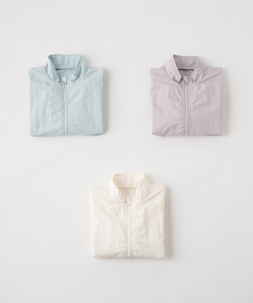 PUPPAPUPO(プッパプーポ)の「バルーンシルエット ウィンドブレーカー 撥水加工(ブルゾン・キッズ・アクア/アイボリー/グレイッシュベージュ・130/120/110/100/90/80)」の21枚目の写真