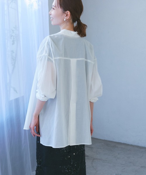 セール】【接触冷感・通気性】お着軽シャツシリーズ/綿ボイルバック