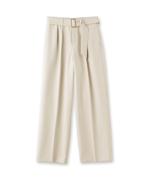 UNTITLED（アンタイトル）の「ベルト付き2タックパンツ（その他パンツ・レディース・ナチュラル/アイボリー/ネイビー・01/02/03/04/44/46/48/50/42/00）」の4枚目の写真
