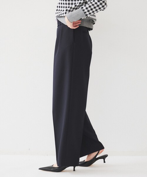 UNTITLED（アンタイトル）の「ベルト付き2タックパンツ（その他パンツ・レディース・ナチュラル/アイボリー/ネイビー・01/02/03/04/44/46/48/50/42/00）」の15枚目の写真