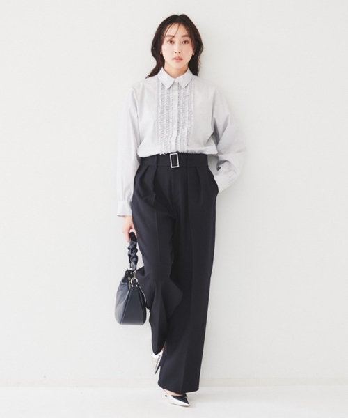 untitledアンタイトル　グレー　アンゴラ混　XL 大きいサイズ　ベルテッド TALL&EXTRALARGE SIZE | UNTITLED OFFICIAL SITE（アンタイトル