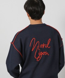 高品質！美品❗️日本製　ボーダー白黒　ニット　セーター　刺繍ロゴ　ワッペン POWER TO THE PEOPLE ニット セーター 2024AW PEOPLE/パワー