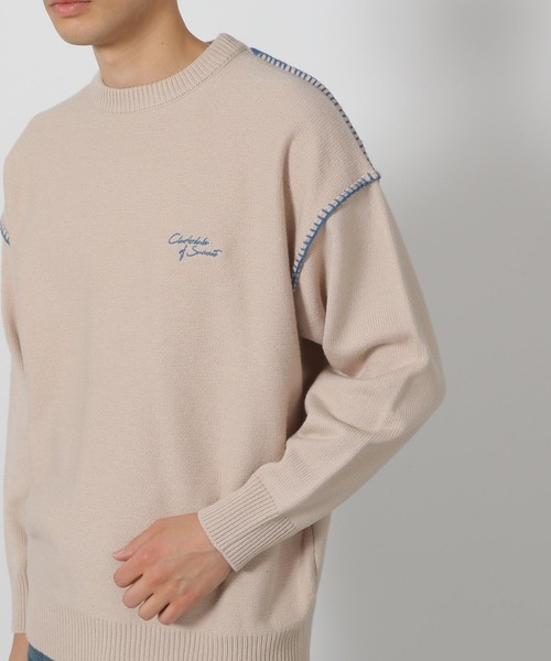 セール】バック刺繍ステッチニットプルオーバー / 287579（ニット