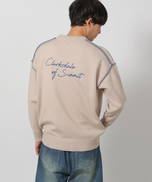 セール】バック刺繍ステッチニットプルオーバー / 287579（ニット