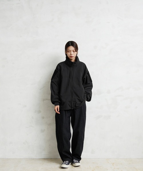 ワイパー WAIPER.incミリタリーナイロンジャケット LEVEL5ブラック WAIPER.inc LEVEL5 ソフトシェルジャケット PERTEX UNLIMITED STRETCH