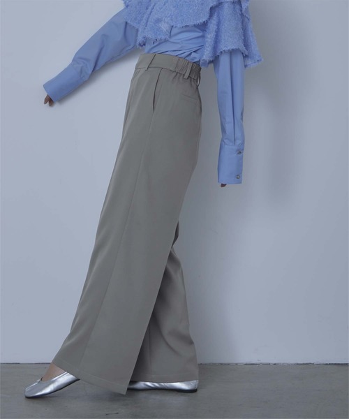 miette(ミエット)の「ワンタックカラーワイドパンツ(その他パンツ・レディース・ブラック/オフホワイト/ピンク/ライトグレー・S/M)」の18枚目の写真