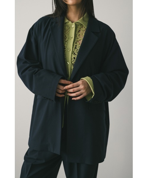 STYLEMIXER（スタイルミキサー）の「ルーズテーラードジャケット（テーラードジャケット・レディース・マルチ/ベージュ/ネイビー・FREE）」の3枚目の写真