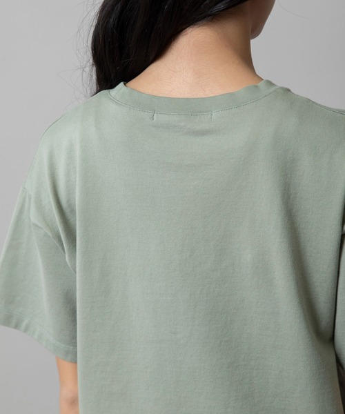 Munich（ミューニック）の「ロゴプリントTシャツ（Tシャツ/カットソー・レディース・モカ/ホワイト/ダークグレー/ライトカーキ・FREE）」の15枚目の写真