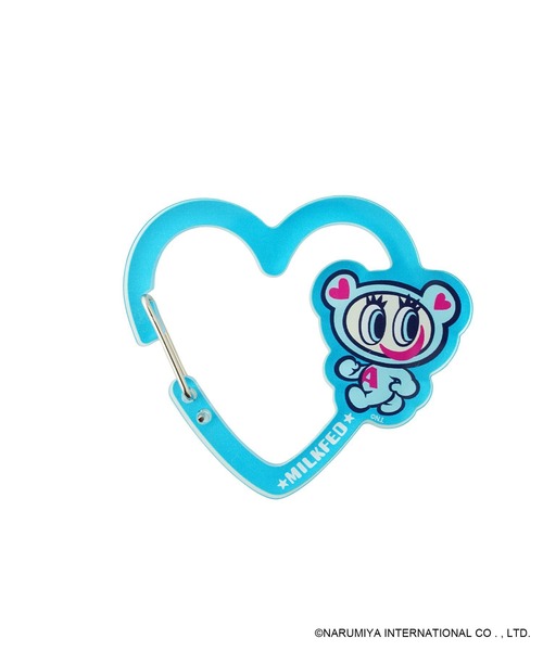 MILKFED.(ミルクフェド)の「MILKFED. × ANGEL BLUE HEART CARABINER(キーホルダー・レディース・クリア/ライトブルー・ONE SIZE)」の1枚目の写真