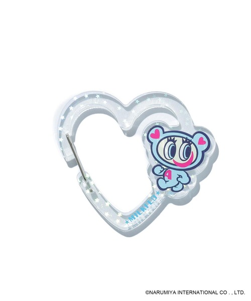MILKFED.(ミルクフェド)の「MILKFED. × ANGEL BLUE HEART CARABINER(キーホルダー・レディース・クリア/ライトブルー・ONE SIZE)」の2枚目の写真