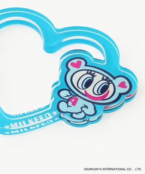 MILKFED.(ミルクフェド)の「MILKFED. × ANGEL BLUE HEART CARABINER(キーホルダー・レディース・クリア/ライトブルー・ONE SIZE)」の6枚目の写真