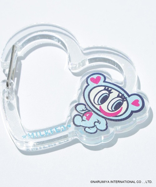 MILKFED.(ミルクフェド)の「MILKFED. × ANGEL BLUE HEART CARABINER(キーホルダー・レディース・クリア/ライトブルー・ONE SIZE)」の9枚目の写真