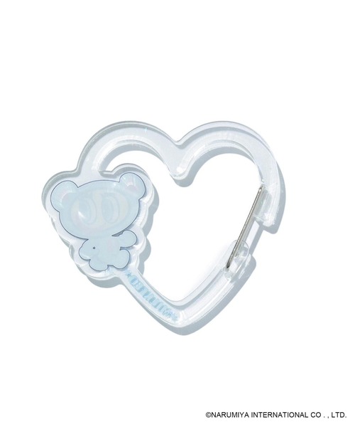 MILKFED.(ミルクフェド)の「MILKFED. × ANGEL BLUE HEART CARABINER(キーホルダー・レディース・クリア/ライトブルー・ONE SIZE)」の8枚目の写真