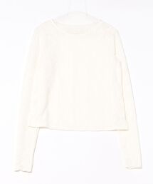 CECIL McBEE | 裏地付きシアージャガードフィンガーホールトップス(Tシャツ/カットソー)