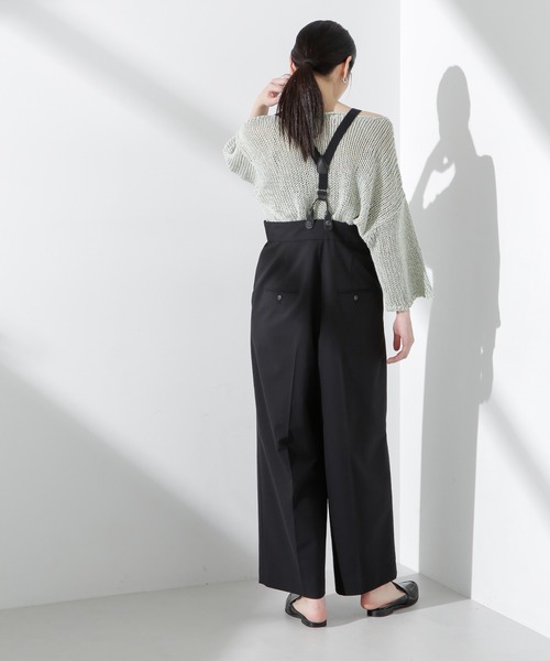 NANO universe（ナノユニバース）の「サスペンダー付きサロペット（サロペット/オーバーオール・レディース・ベージュ/ブラック・S/M）」の16枚目の写真