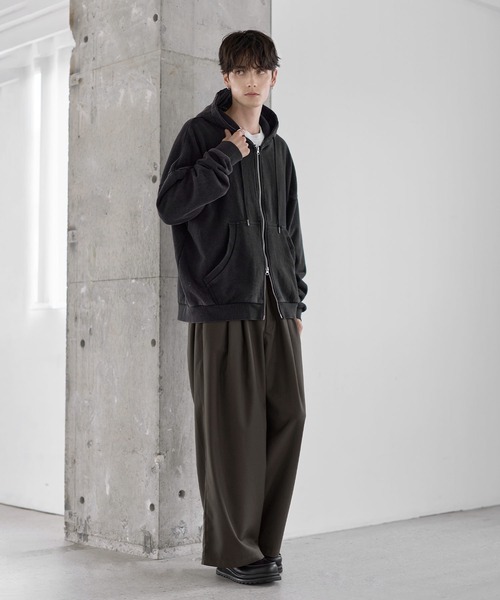 セール】ヴィンテージ加工スウェット /カットコーデュロイ PUピス