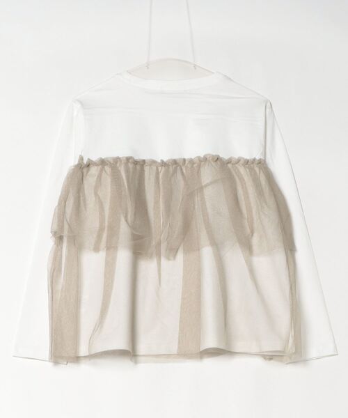 ROSE BUD(ローズバッド)の「【WEB・一部店舗限定】チュールティアードプルオーバー(Tシャツ/カットソー・レディース・ブラック/ホワイト・ONE SIZE)」の20枚目の写真