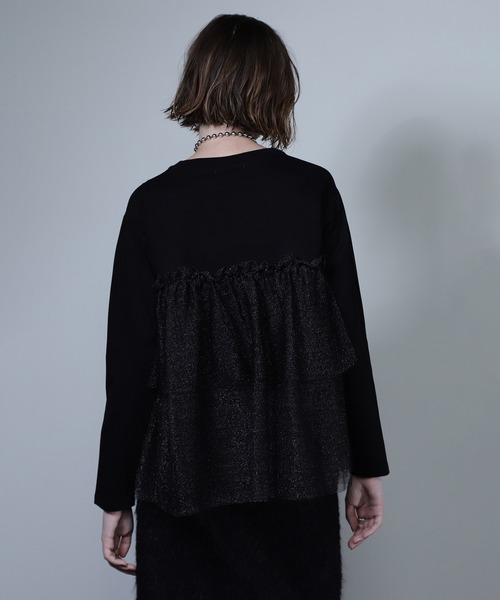 ROSE BUD(ローズバッド)の「【WEB・一部店舗限定】チュールティアードプルオーバー(Tシャツ/カットソー・レディース・ブラック/ホワイト・ONE SIZE)」の19枚目の写真