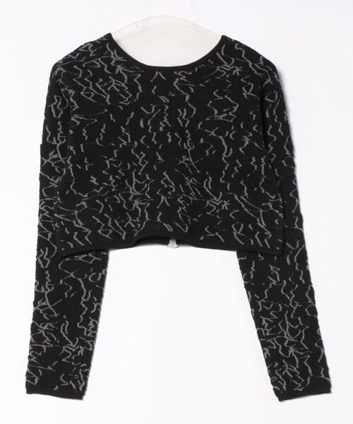 STYLEBLOCK（スタイルブロック）の「ポコポコニット2WAYカーディガン（カーディガン/ボレロ・レディース・ライトベージュ/グリーン系その他/ブラウン/ブラック・M）」の5枚目の写真