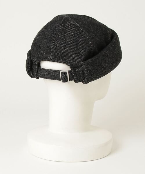 RACAL（ラカル）の「RACAL(ラカル)Denim Roll Cap| デニムロールキャップ RL-25-1377（ニットキャップ/ビーニー・メンズ・その他4/ブラック・F）」の3枚目の写真