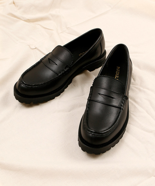 MADULI（マドゥリ）の「MADULI マドゥリ /  LEATHER LOAFERS SHOES レザーローファー / 23053（ローファー・レディース・ブラック/ダークブラウン・39/38/36/37）」の3枚目の写真