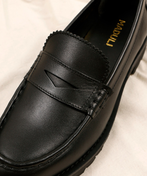 MADULI（マドゥリ）の「MADULI マドゥリ /  LEATHER LOAFERS SHOES レザーローファー / 23053（ローファー・レディース・ブラック/ダークブラウン・39/38/36/37）」の6枚目の写真