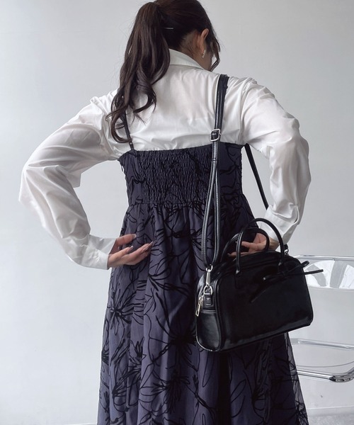 AS KNOW AS plus（アズノゥアズプラス）の「●アソートフラワーデザイン フレアキャミワンピース（ワンピース・レディース・ブラック系/ブラック系その他/アイボリー系・FREE）」の13枚目の写真