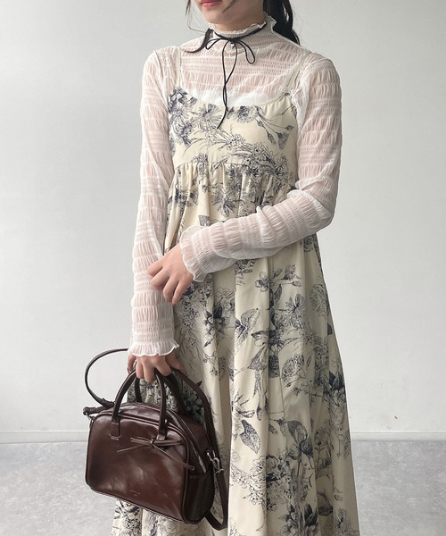 AS KNOW AS plus（アズノゥアズプラス）の「●アソートフラワーデザイン フレアキャミワンピース（ワンピース・レディース・ブラック系/ブラック系その他/アイボリー系・FREE）」の21枚目の写真