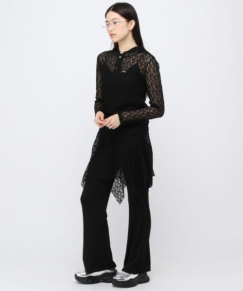 3.3 Field Trip （3.3フィールドトリップ）の「【再入荷】3.3 Field Trip／レイヤードレーススカート（スカート・レディース・ブラック/ホワイト・FREE）」の11枚目の写真