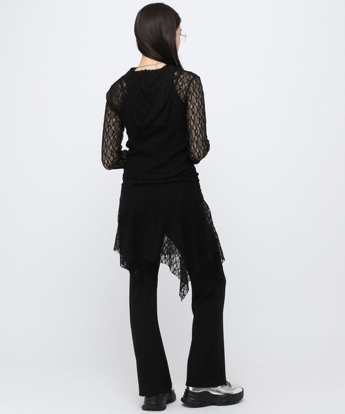 3.3 Field Trip （3.3フィールドトリップ）の「【再入荷】3.3 Field Trip／レイヤードレーススカート（スカート・レディース・ブラック/ホワイト・FREE）」の10枚目の写真