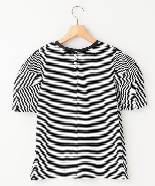 組曲 L(クミキョク オオキイサイズ)の「GIZAコットンタックスリーブ Tシャツ(Tシャツ/カットソー・レディース・ブラック系1/スモーキーグリーン系/アイボリー系/ブラック系・5/6/7)」の16枚目の写真
