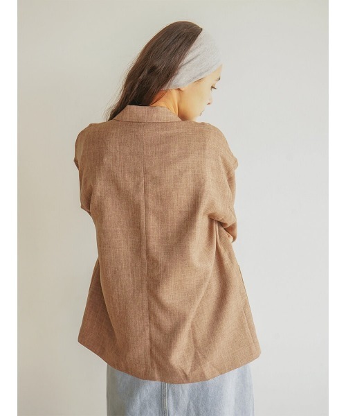 セール】Drop shoulder double jacket（テーラードジャケット